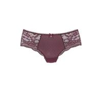Panty S.OLIVER "Livie", Damen, Gr. 36/38, lila (cassis), Spitze, Obermaterial: 87% Polyamid, 13% Elasthan, Unterhosen Panty, mit zarter Jacquardspitze und feinem Soft-Mesh (13530823-36) cassis