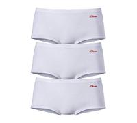 Panty S.OLIVER, Damen, Gr. 40/42 (L), weiß, Jersey, Obermaterial: 90% Baumwolle, 10% Elasthan (LYCRA), unifarben, körpernah, Unterhosen Panty, aus elastischer Baumwoll-Qualität, Topseller (539506-40)
