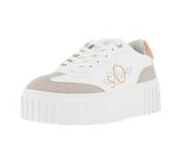 s.Oliver Damen Plateau Sneaker für Damen, beige, Größe 41 EU