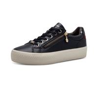 s.Oliver Damen Sneaker flach mit Reißverschluss Freizeit, Blau (Navy), 38 EU