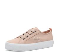 s.Oliver Damen Plateau Sneaker mit Breiten Schnürsenkeln Low Top, Rosa (Coral), 38 EU