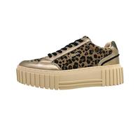 s.Oliver Damen Plateau Sneaker mit Schnürsenkeln Vegan, Mehrfarbig (Leopard), 38 EU