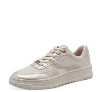 s.Oliver Damen Plateau Sneaker zum Schnüren Vegan, Beige (Beige Comb), 39 EU