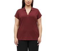 T-Shirt mit Polokragen und überschnittenen Schultern 44 rot 2181043.3903.44