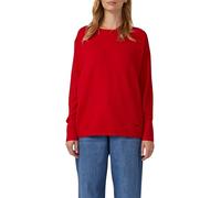 Pullover in Rippstruktur mit Fledermausärmeln 44 rot 2171603.3384.44