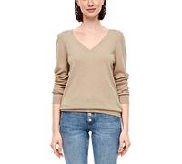 s.Oliver Damen Pullover mit V-Ausschnitt Brown 38
