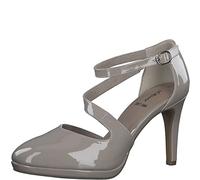 s.Oliver Damen-Spangenpumps Lack Beige beige/schlamm39