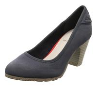 s.Oliver Damen Pumps in Blau aus Kunstleder mit Soft Foam und Trichterabsatz in Schichtoptik. blau Gr. 38
