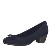s.Oliver Damen Pumps mit Schleife Kleiner Absatz, Blau (Navy), 38 EU