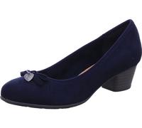 s.Oliver Damen Pumps mit Schleife Kleiner Absatz, Blau (Navy), 40 EU