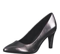s.Oliver Damen Pumps aus Kunstleder Spitz Silber (Pewter), 39