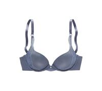 s.Oliver Push-up-BH Pauline – Microtouch, Spitze – 85B Jeansblau