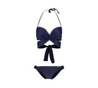 s.Oliver Damen Push-Up-Bikini wattierte Cups, Wickeloptik, zum Binden, softe Microfaser für EIN Atemberaubendes Dekolleté am Strand