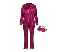 Pyjama S.OLIVER Gr. 46, lila (beere) Damen Homewear-Sets (64067145-46) beere