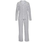 s.Oliver Pyjama Damen Gr. 32/34 gestreift Single Jersey 50% Baumwolle/50% Viskose schwarz-weiß