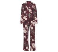 Pyjama S.OLIVER Gr. 32/34, rot (bordeau x, geblümt) Damen Homewear-Sets (42014066-32) bordeau x, geblümt