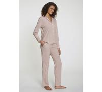 S.OLIVER Damen Pyjama rosa Krawattenmuster Gr.36/38