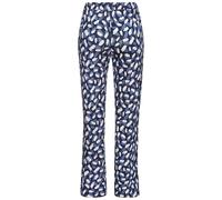 Pyjamahose S.OLIVER, Damen, Gr. 40/42, N-Gr, blau, gemustert, Single Jersey, Obermaterial: 50% Baumwolle, 50% Viskose, gemustert, Hosen Pyjamahose, mit schönem Alloverdruck (76669965-40) blau, gemuste