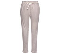 Pyjamahose S.OLIVER, Damen, Gr. 32/34, N-Gr, rosa (blassrosa, gestreift), Single Jersey, Obermaterial: 50% Baumwolle, 50% Viskose, gestreift, schmal knöchellang, Hosen Pyjamahose, mit Allover-Druck (6