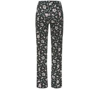 Pyjamahose S.OLIVER, Damen, Gr. 44/46, N-Gr, grün (dunkelgrün, rosa, geblümt), Single Jersey, Obermaterial: 50% Baumwolle, 50% Viskose, geblümt, Basic, Hosen, Schönes Allovermuster (70404051-44) dunke