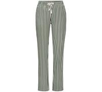 Pyjamahose S.OLIVER, Damen, Gr. 48/50, N-Gr, weiß (grün, weiß, gestreift), Single Jersey, Obermaterial: 50% Baumwolle, 50% Viskose, gestreift, Basic, Hosen, Schönes Allovermuster (14365017-48) grün, w