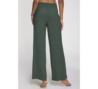 Pyjamaoberteil S.OLIVER, Damen, Gr. 36/38, grün, meliert, Rippware, Obermaterial: 92% Viskose, 8% Elasthan, meliert, lässig geschnitten, Rundhals, Shirts, Aus weicher Rippqualität (51482241-36) grün, 