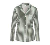S.OLIVER Damen Pyjamaoberteil grün-weiß-gestreift Gr.40/42