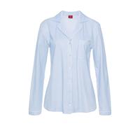 s.Oliver Damen Ak-148-45 Pyjamaoberteil, Blau Gestreift, 32-34 EU