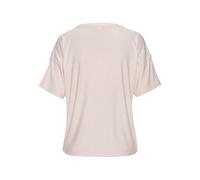 Pyjamaoberteil S.OLIVER, Damen, Gr. 32/34, rosa, meliert, Rippware, Obermaterial: 92% Viskose, 8% Elasthan, meliert, lässig geschnitten, Rundhals, Shirts, Aus weicher Rippqualität (50987234-32) rosa,