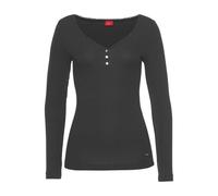 s.Oliver Damen Langarmshirt schwarz Gr.40/42