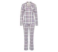 Langes Pyjama-Set mit All-over-Print 32/34 mehrfarbig|weiß 6009455.9388.32_34