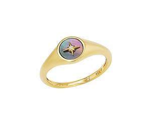 s.Oliver Damen Ring 2038962 2038963 2038964 2038965 Silber 925 vergoldet Perlmutt Polarstern