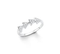 s. Oliver Damen-Ring 925 Silber rhodiniert Zirkonia weiß Rundschliff - 5409