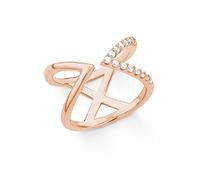 s.Oliver Damen-Ring 925 Silber teilvergoldet Zirkonia weiß Gr. 52 (16.6) - 2018602