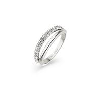 s.Oliver Damen Ring aus Edelstahl mit funkelnden Details | Wasserfest, hautfreundlich, alltagstauglich, perfekte Geschenkidee
