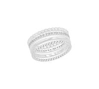 s.Oliver 2015043 Damen Ring Sterling-Silber 925 Silber Weiß 58 (18.5)