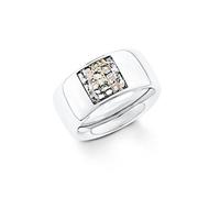 s.Oliver Damen-Ring Swarovski Elements Edelstahl Kristall mehrfarbig Gr. 52 (16.6) - 524650