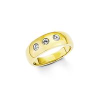 s.Oliver Damen-Ring Swarovski Elements Edelstahl Kristall weiß Gr. 54 (17.2) - 524346