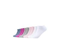 Sneakersocken S.OLIVER "Sneakersocken 10er Pack", Herren, Gr. 39-42, rosa (super pink), 68% Baumwolle, 29% Polyester, 3% Elasthan, uni, Socken Sneakersocken (79817266-39) super pink