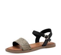 s.Oliver Damen Sandale flach, schwarz(BLACK), 36