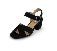 s.Oliver Damen Sandalen 28316-24, Frauen Riemchensandalen, Sandalette sommerschuh Sommersandale Absatz weibliche Lady Ladies,Black,37 EU / 4.5 UK