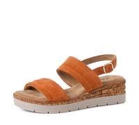 s.Oliver Damen Sandalen mit Keilabsatz aus Leder Sommer, Rosa (Coral), 39 EU