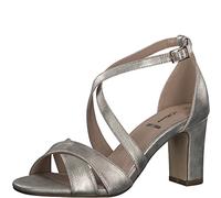s.Oliver Damen Sandalette Blockabsatz Sandale 5-28304-20, Größe:39 EU, Farbe:Beige