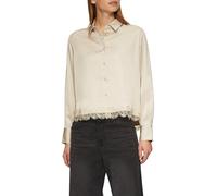 s.Oliver Damen Satin-Bluse mit Spitzen-Detail Satin Bluse Langarm