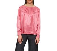 s.Oliver Damen Satiniertes Fabricmix mit Raff-Details Blusenshirt Fabric Mix