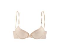 Schalen-BH S.OLIVER, Damen, Gr. 85, Cup D, beige (puder), Microtouch, Obermaterial: 60% Polyamid, 35% Polyester, 5% Elasthan, Basic, BHs, mit Bügel und nahtlos vorgeformten Schalen, Basic Dessous (705