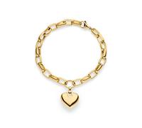 s.Oliver Damen Schmuck - Chunky Herz Halskette, Armband und Creolen aus Edelstahl in verschiedenen Farben - Stylisch, Alltagstauglich & Zeitlos modern