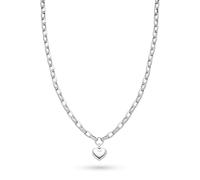 s.Oliver Damen Schmuck - Chunky Herz Halskette, Armband und Creolen aus Edelstahl in verschiedenen Farben - Stylisch, Alltagstauglich & Zeitlos modern