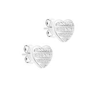 s.Oliver Damen Schmuck - Halskette, Armband, Ohrstecker aus Silber mit funkelndem Herz Design - Elegant & Zeitlos schön - Perfekte Geschenkidee