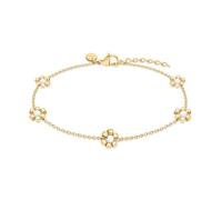 s.Oliver Damen Schmuck - Halsketten, Armbänder & Fußketten mit Blumenanhängern in verschiedenen Farben